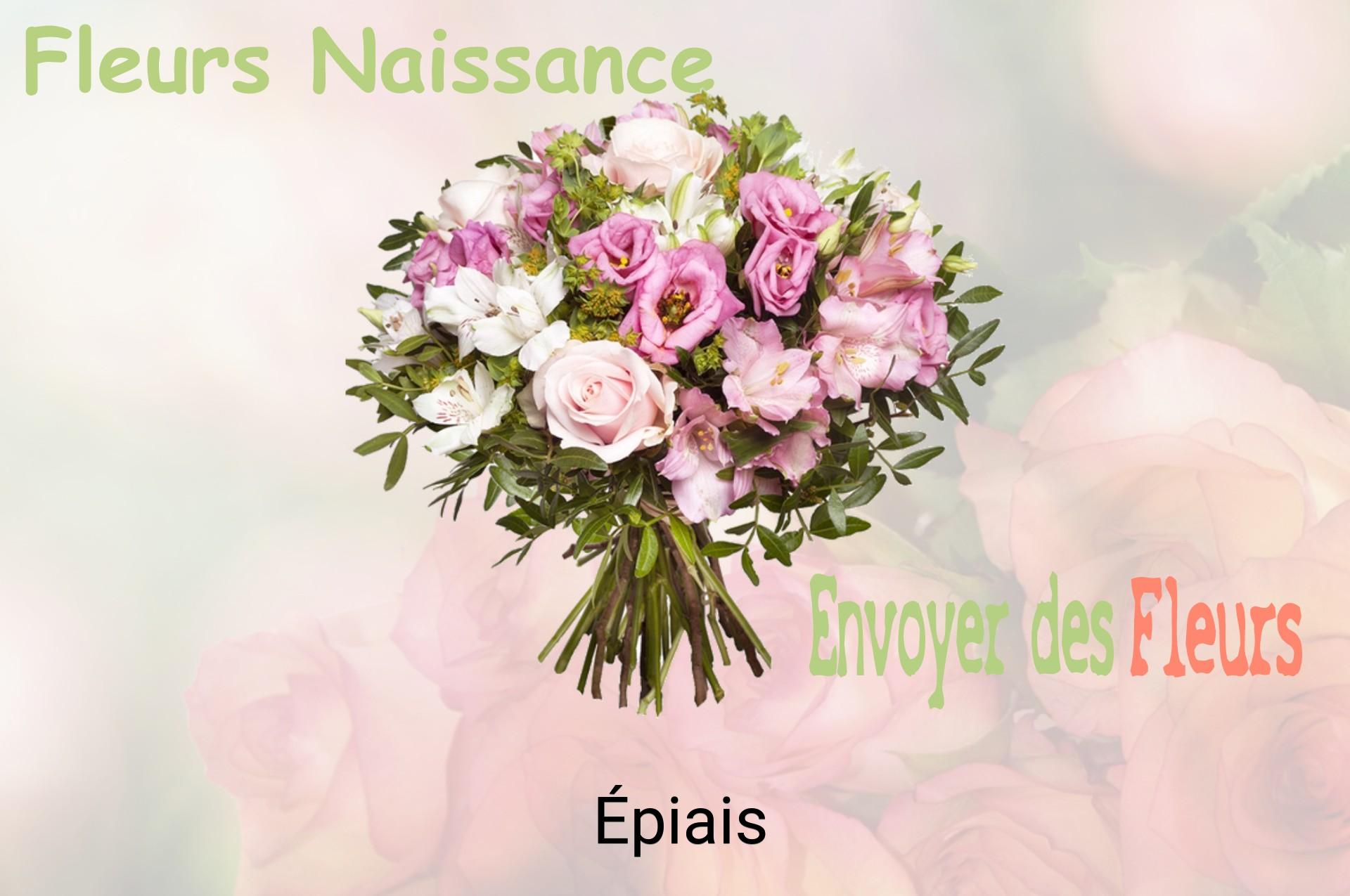 Bouquet de fleurs de naissance livré à Épiais