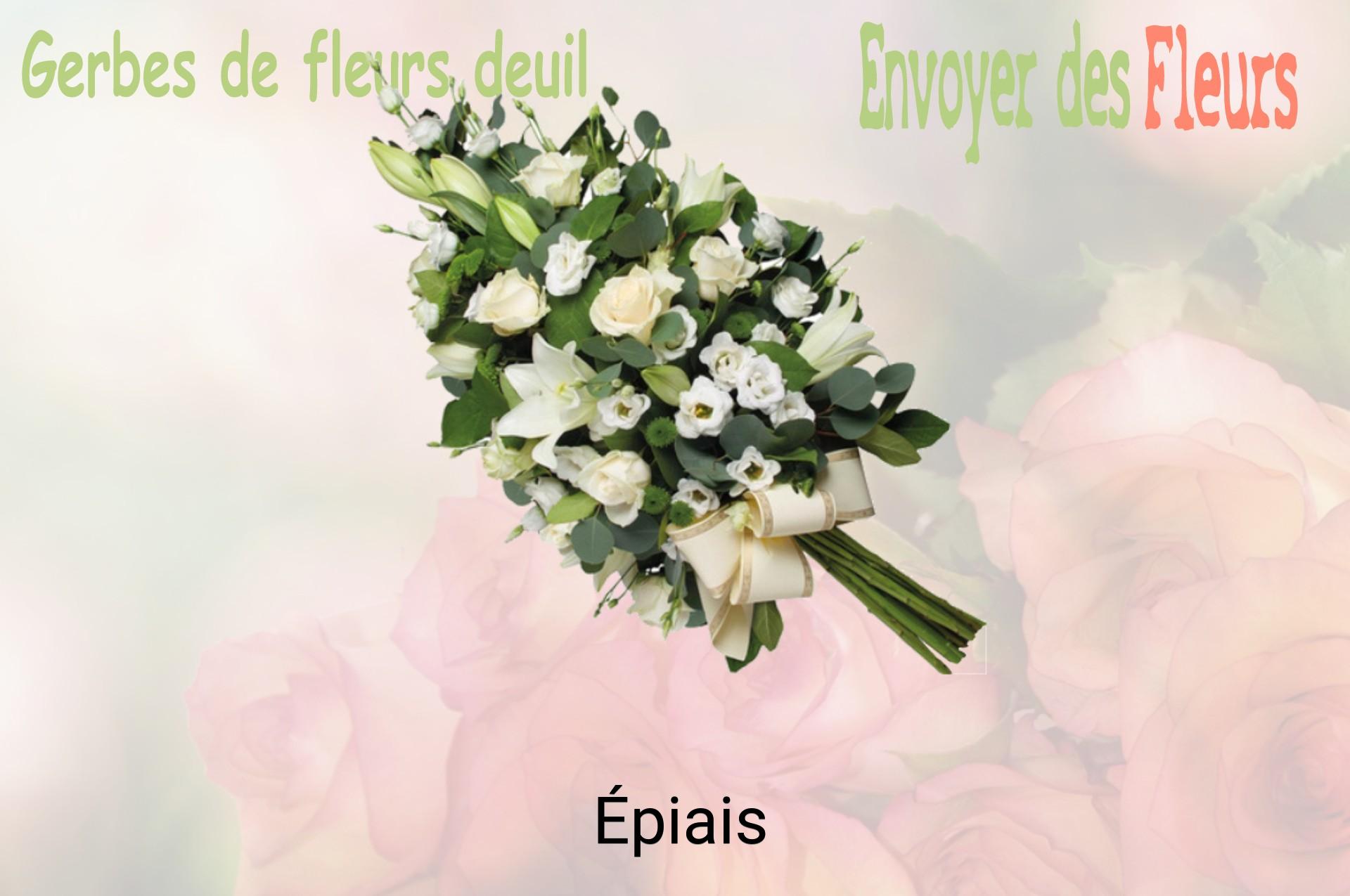 Gerbe de fleurs de deuil livrée à Épiais